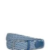 Ceinture Tressée Bicolore
