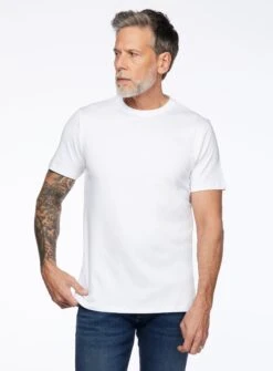T-shirt Col Rond En Coton Pima