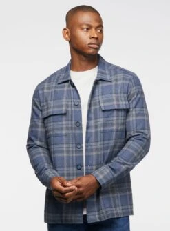 Surchemise à Carreaux Bleus