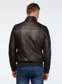 Manteau En Cuir Grainé -Modeel Egante Magasin S10 STOCKHOLM ES3