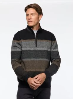 Chandail Noir à Rayures -Modeel Egante Magasin S15 4515902 BK