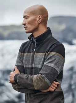 Chandail Noir à Rayures