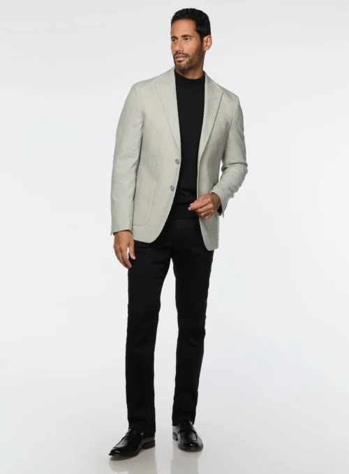 Veston En Velours Côtelé Gris