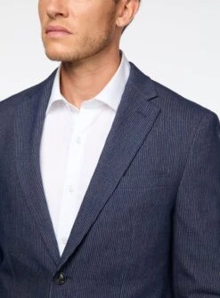 Veston En Velours Côtelé Marine -Modeel Egante Magasin S16 4503625E NY3