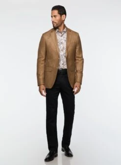 Veston Cognac Texturé