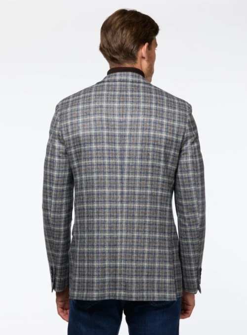 Veston Bleu à Carreaux Vichy -Modeel Egante Magasin S16 4503628E BL3 scaled