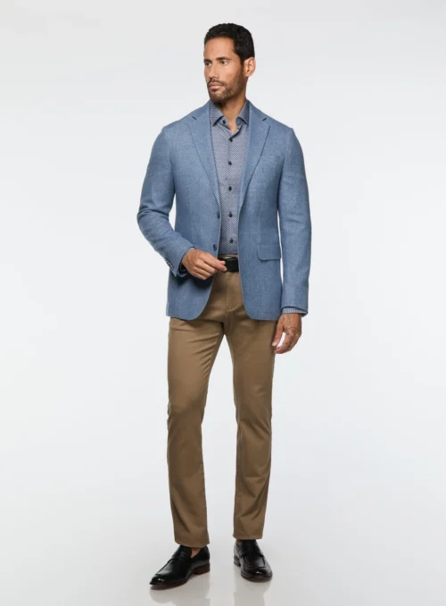 Veston En Tricot Bleu