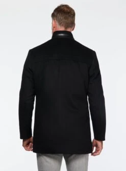 Pardessus En Laine Unie -Modeel Egante Magasin S16 4505810 BK3