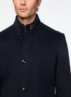 Pardessus En Laine Unie -Modeel Egante Magasin S16 4505810 NY1