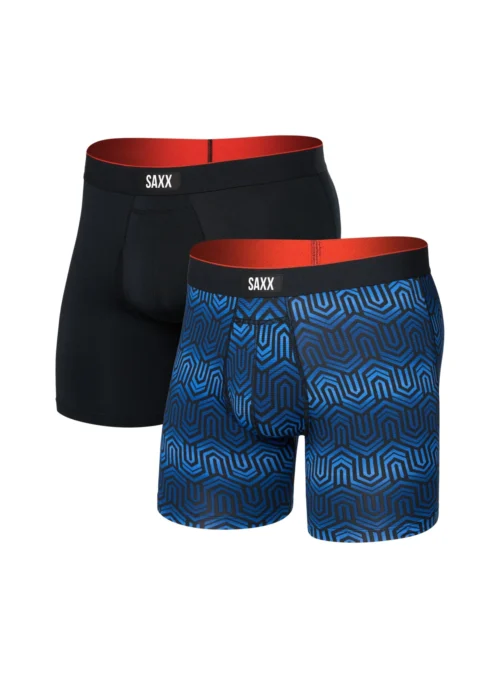 Saxx Duo Sous-vêtement Boxeur Imprimé 'Chain Of Command'