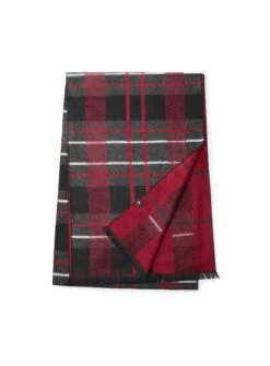 Foulard Réversible à Carreaux Rouges Et Noirs -Modeel Egante Magasin S43 4523677 RD