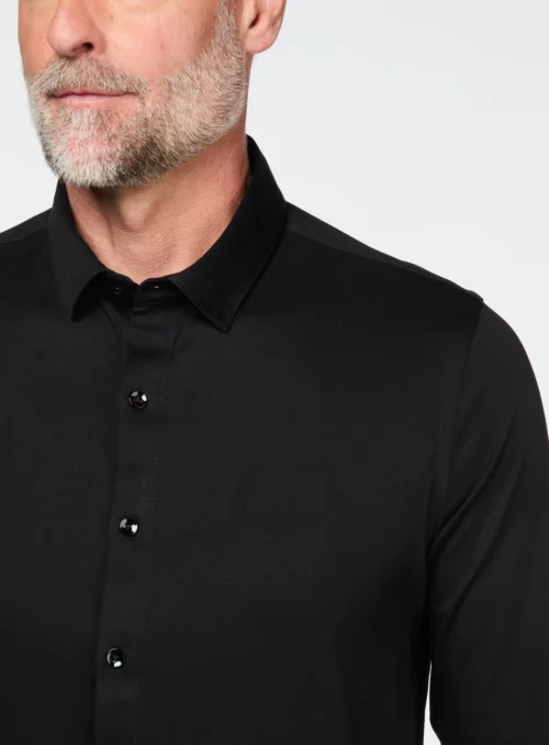 Chemise Unie En Jersey -Modeel Egante Magasin S44 4512905 BK2 scaled