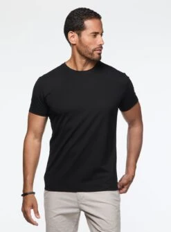 T-shirt Basique Col Rond -Modeel Egante Magasin V08 1914162 BK 3ef58a24 d2c2 48a8 9b6e 13a16468601e