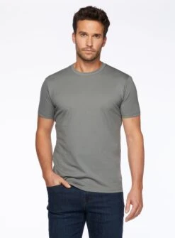 T-shirt Basique Col Rond -Modeel Egante Magasin V08 1914162 GR