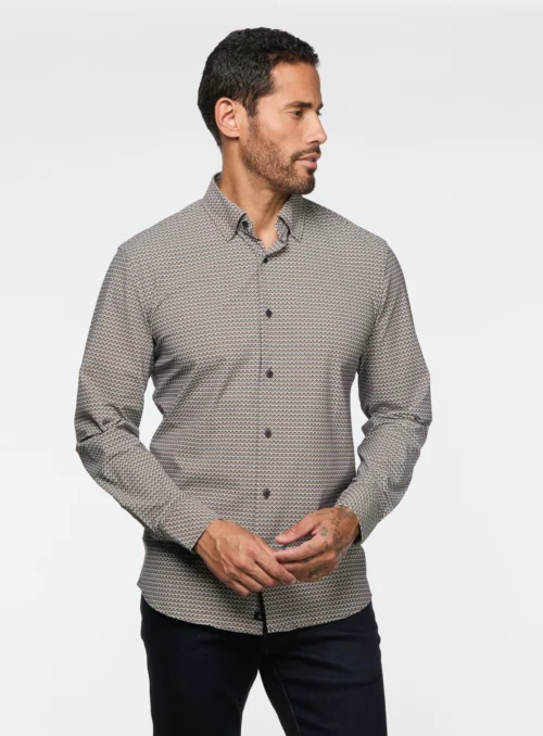 Chemise Extensible à Motif Art Déco