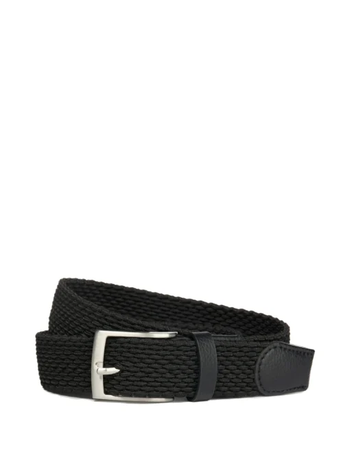 Ceinture Tressée Noire
