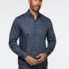 Chemise Satinée à Motif De Bulles -Modeel Egante Magasin W15 2512707 NY