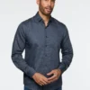 Chemise Satinée à Motif De Bulles -Modeel Egante Magasin W15 2512707 NY scaled
