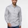 Chemise Satinée à Motif De Bourgeons -Modeel Egante Magasin W15 2512709 NY