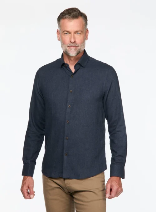 Chemise Unie En Flanelle Brossée 8 Chemise Unie En Flanelle Brossée -Modeel Egante Magasin W15 2512710 NY scaled