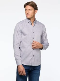 Chemise Satinée à Motif De Yo-yo