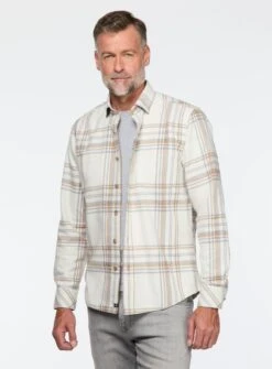 Surchemise En Flanelle à Carreaux Bruns