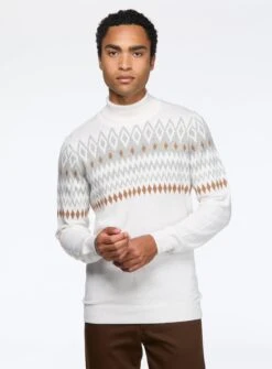 Chandail Avec Motif Fairisle -Modeel Egante Magasin Y22 4515940 OW