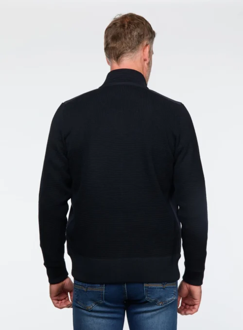 Cardigan Marine En Faux Suède -Modeel Egante Magasin Y22 4516948 NY3 scaled